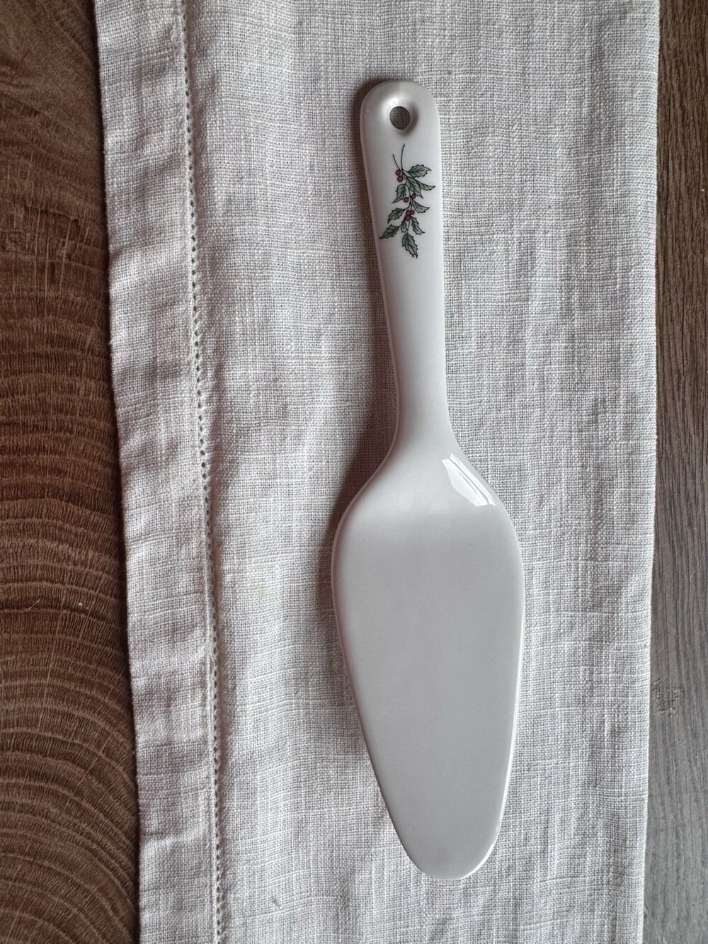 Vintage Ceramic Cake Server Christmas Made In Japan Niko Brand